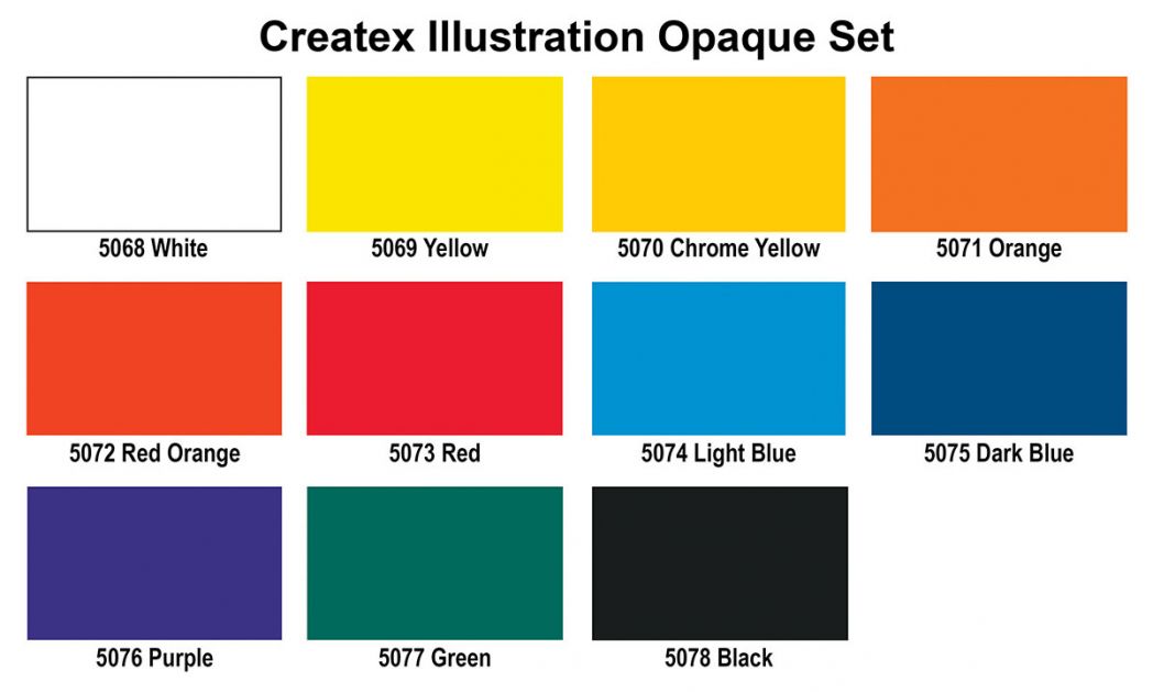 Createx Illustration Opaque Colours Foxy Studio