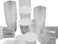 Mixing Paint  jar with lid 10 pcs - 30ml