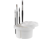 Brush Washer White Plastic