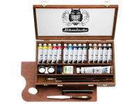 Schmincke Norma® Professional Oil Paint - Luxory dark wooden set