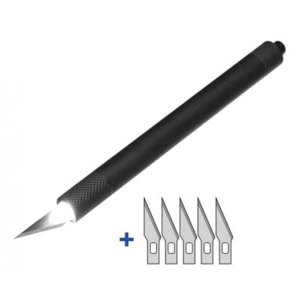 Precision Knife with LED Light + 5 blades Foxy Studio