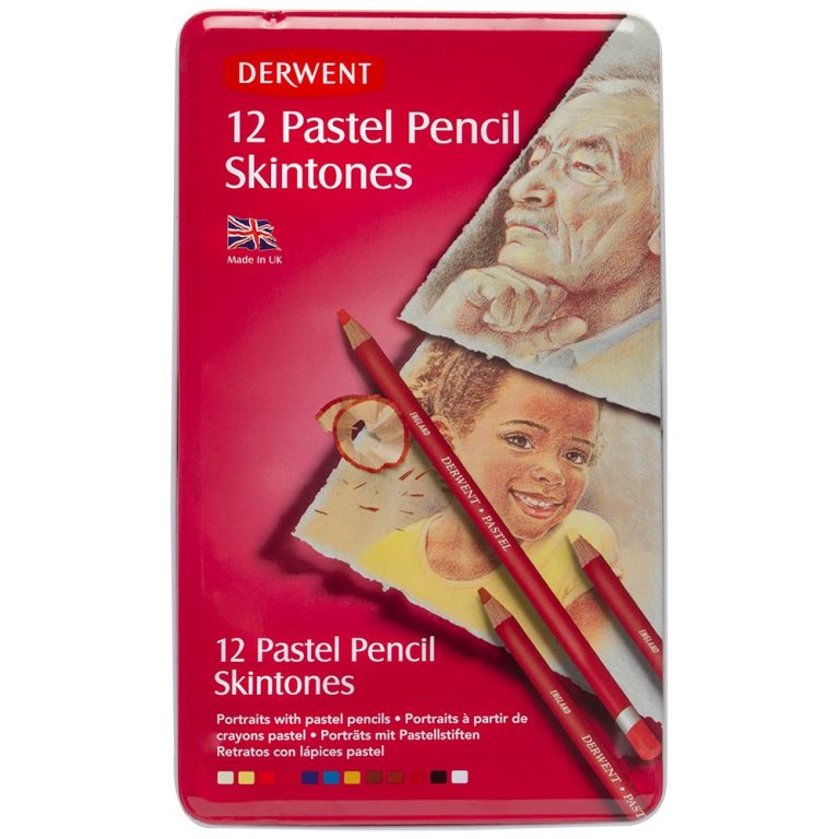 Derwent Pastel Pencils set of 12 – Skintones – Foxy Studio