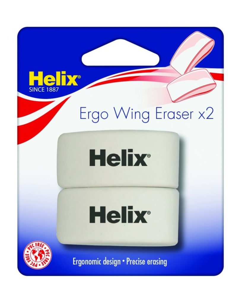 Helix Ergo Wing eraser dual pack Foxy Studio