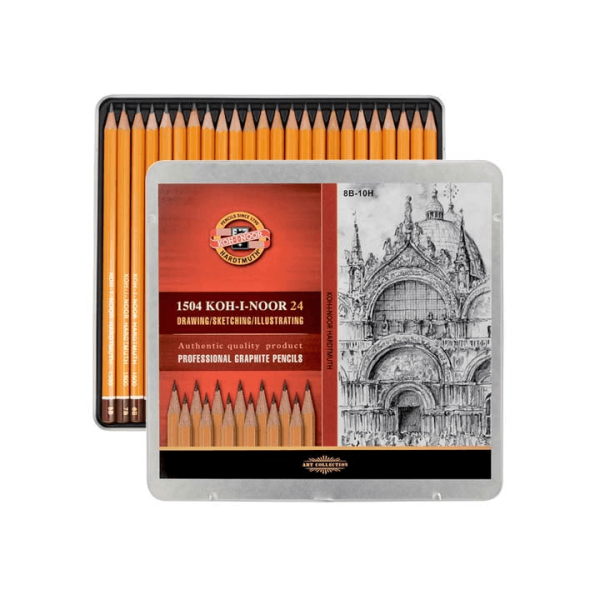 Koh-I-Noor Professional Matite Acquarellabili – Set Da 24 Pastelli Per Artisti, Qualità Professionale, Linea Koh-I-Noor