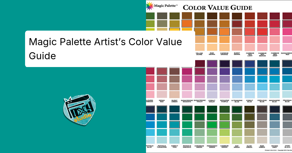 Magic Palette Artist's Color Value Guide - Foxy Studio