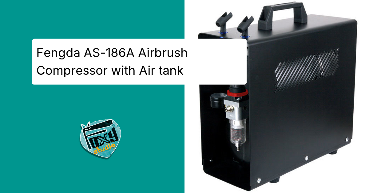 Fengda AS-186A Airbrush Compressor with Air tank - Foxy Studio